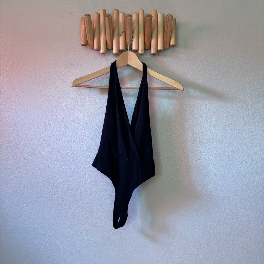 ASOS Black Halter Bodysuit
